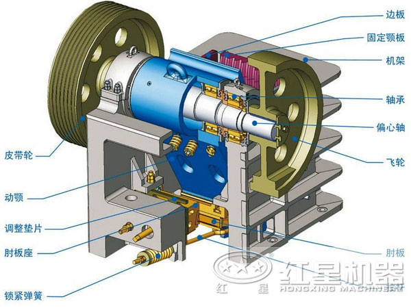 大型混凝土破碎機結構圖